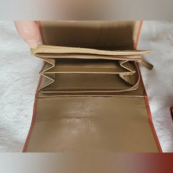 Coach Orange Coral Genuine Leather Satchel Handbag Purse G1273-F19247 12” X 7.5” - Picture 10 of 16